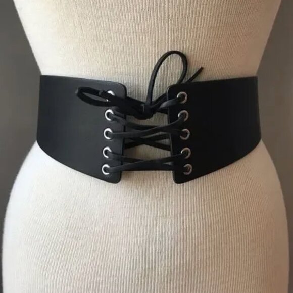 Express Corset Belt in Faux Leather SM - Picture 1 of 4